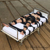 12 Punkt Fixierung Bettfessel Set Schwarz, KlinikBondage