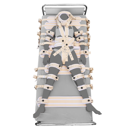 20-Punkt Fixierung Bett Restraints Weiß