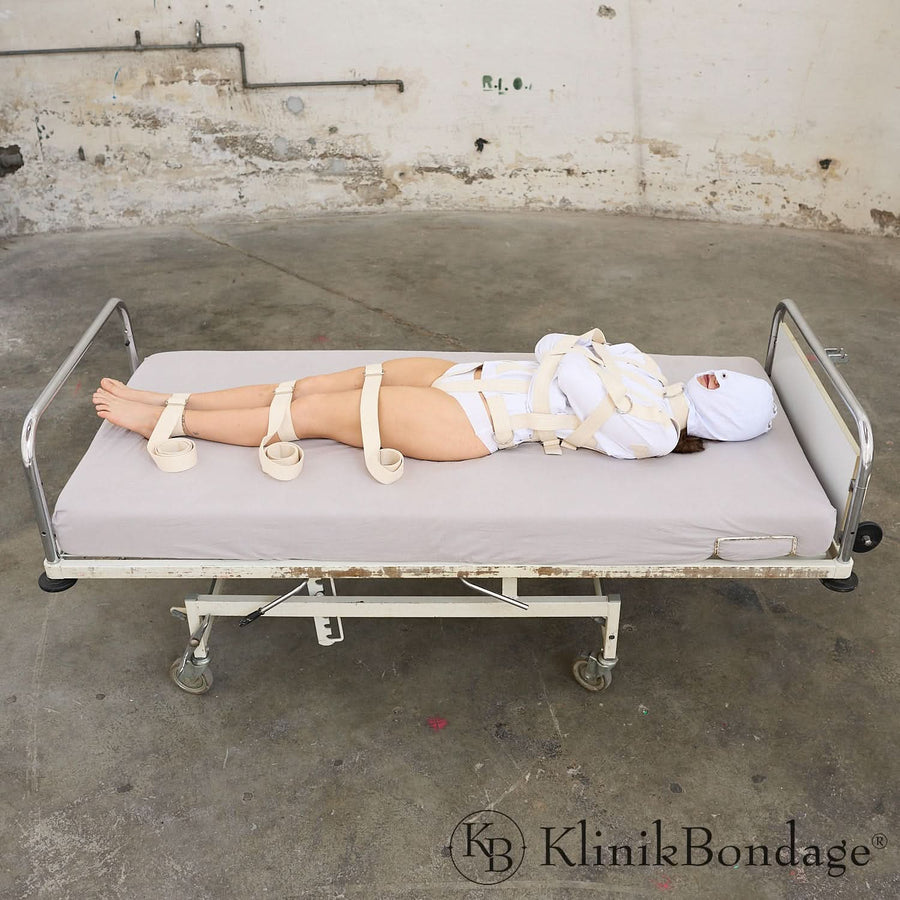 Zwangsjacke Bondage Set Weiß, KlinikBondage