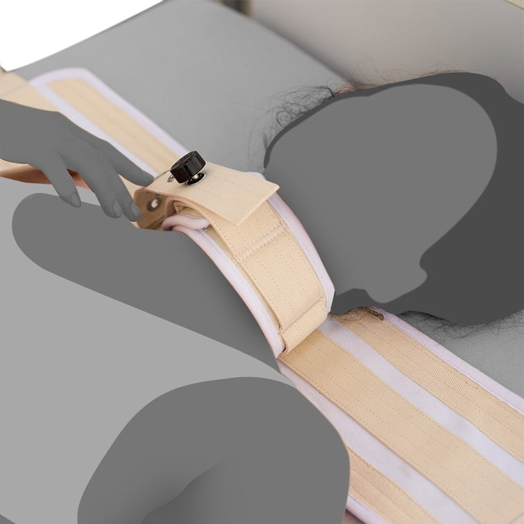 Hals Fixierung Bett Weiß