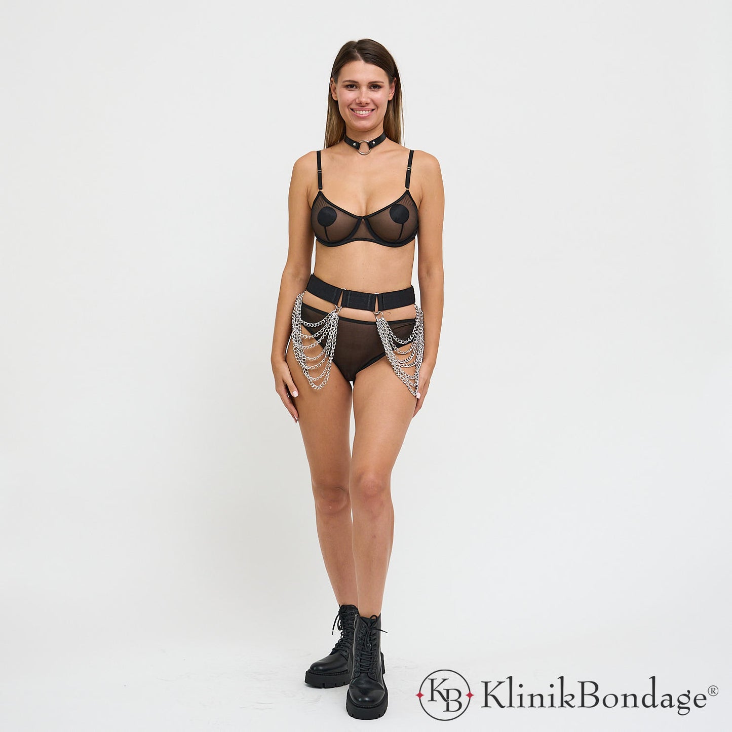 Sexy Damen Outfit Schwarz