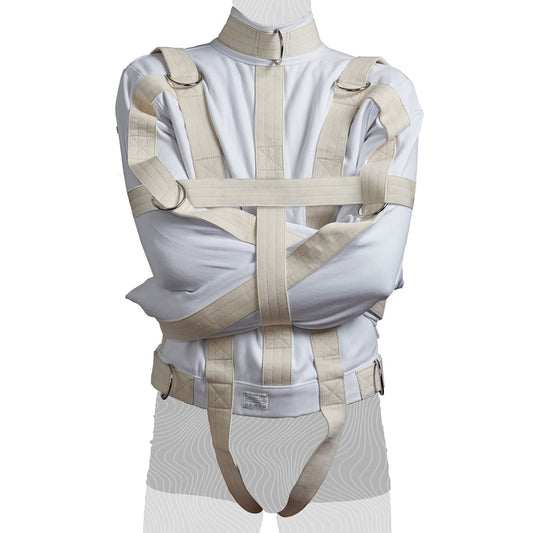 Zwangsjacke weiss Mann