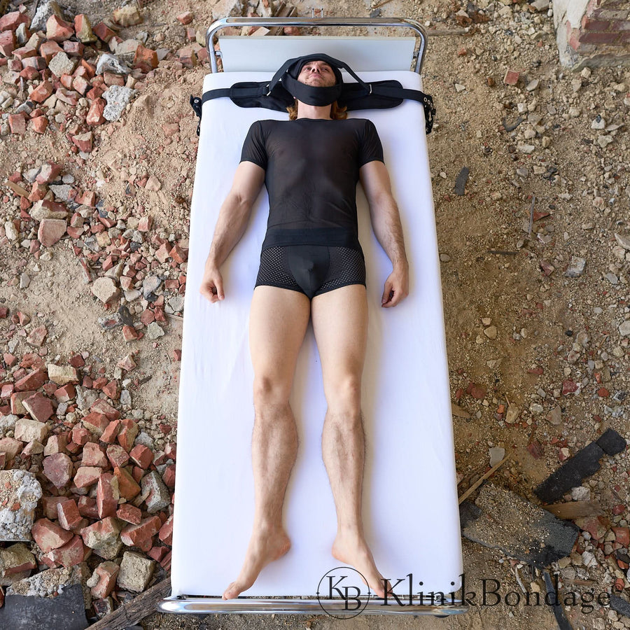 Kopffixierung Schwarz, KlinikBondage