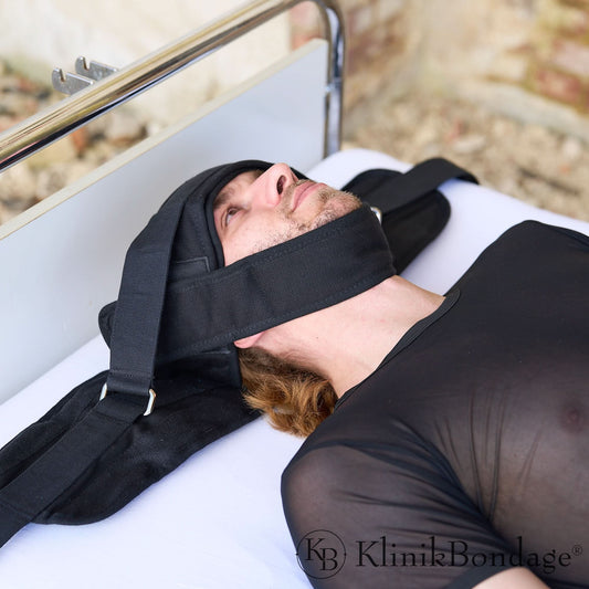 Kopffixierung Schwarz, KlinikBondage