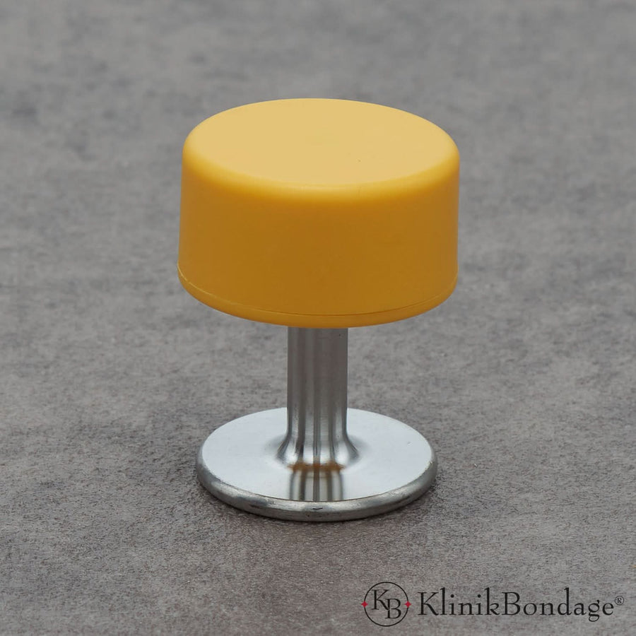 Bunte Magnetschlösser bestehend aus Sockel und Kopf, ideal für sichere und stilvolle Fesselungen im BDSM-Bereich mit magnetischer Entriegelung durch Spezialschlüssel.