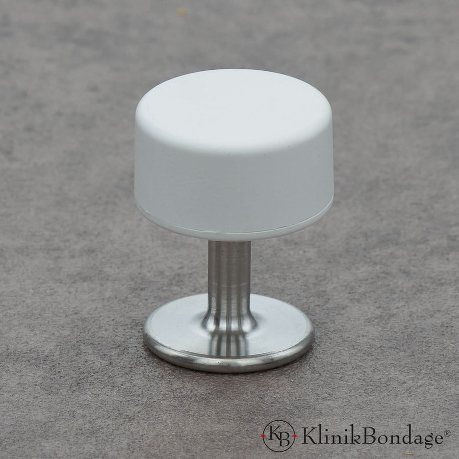 Bunte Magnetschlösser bestehend aus Sockel und Kopf, ideal für sichere und stilvolle Fesselungen im BDSM-Bereich mit magnetischer Entriegelung durch Spezialschlüssel.