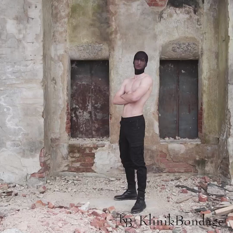 Unisex Strumpfmaske mit Sichtfunktion für ein geheimnisvolles Auftreten bei Fetisch Partys und sinnlichen Abenteuern