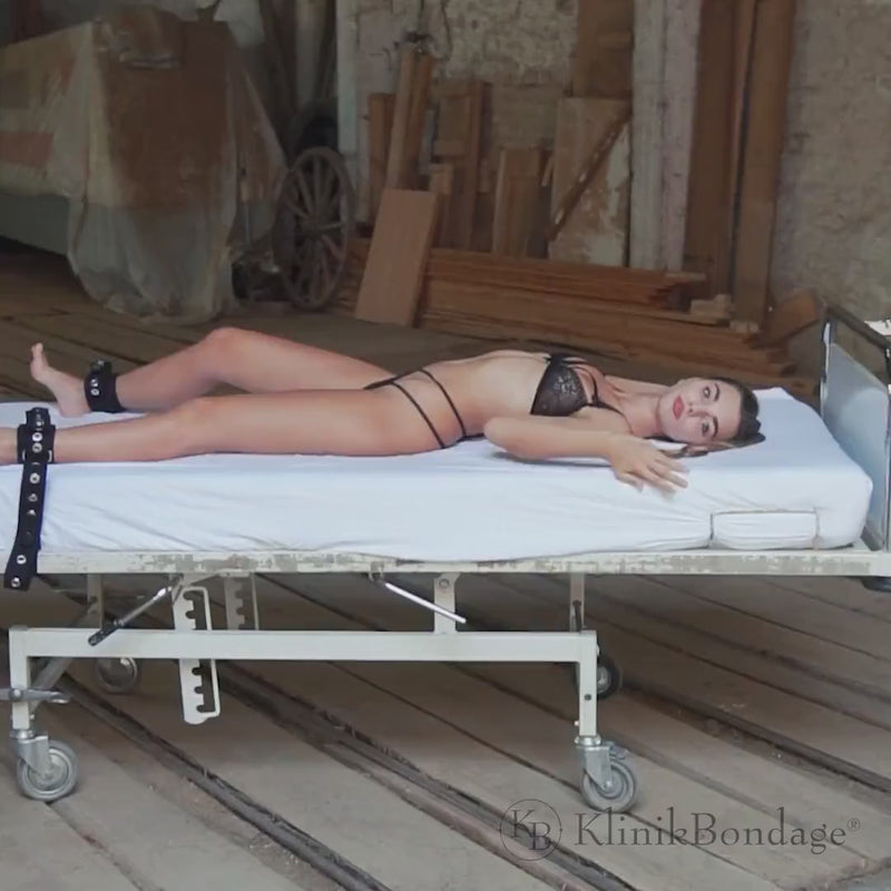 Fuß Fesseln Bondage 2er Set Schwarz