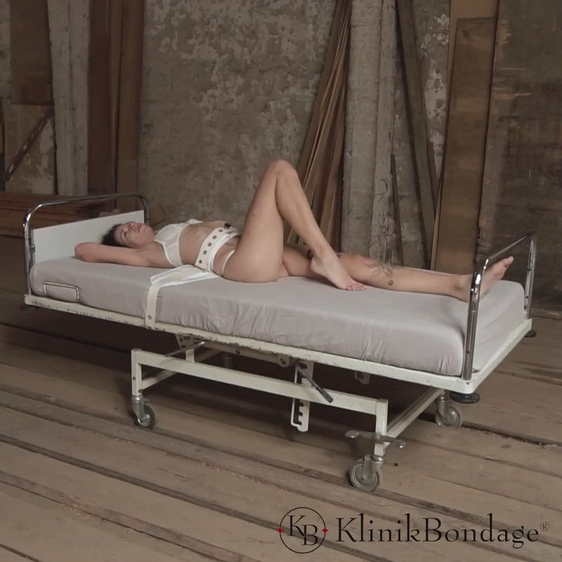 Taillenfessel BDSM Weiß 