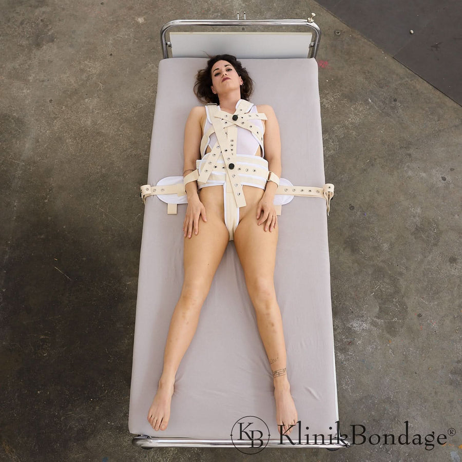 Schultergurt Erweiterung Weiß, KlinikBondage