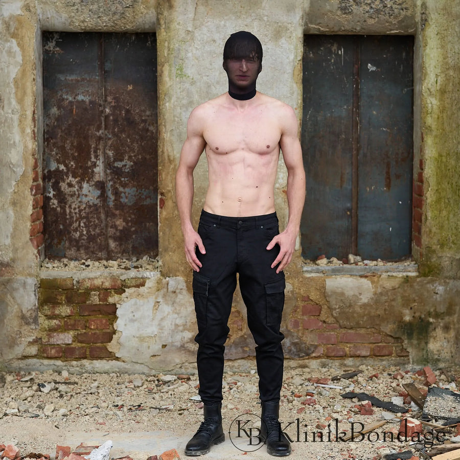 Unisex Strumpfmaske mit Sichtfunktion für ein geheimnisvolles Auftreten bei Fetisch Partys und sinnlichen Abenteuern