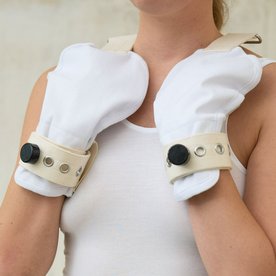 BDSM Handschuhe Bestrafung Set – Weiß
